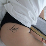 Lust Temporary Tattoo