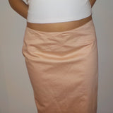 Blumarine Peach Midi Skirt