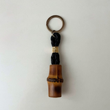 Gucci Leather Bamboo Keychain