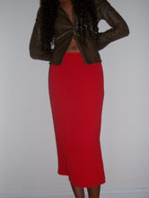 Load image into Gallery viewer, Miaou Red Midi Skirt
