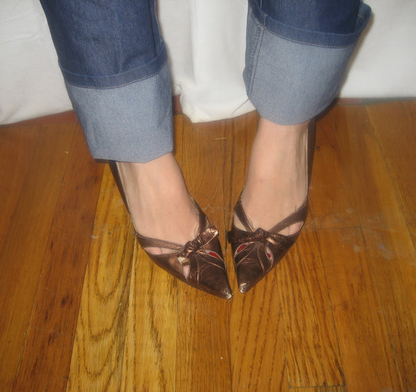 Dolce & Gabbanna Brown Leather Heels