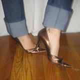 Dolce & Gabbanna Brown Leather Heels